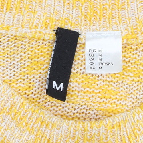 H&M Women's Yellow Knit Shrug Jumper Size M