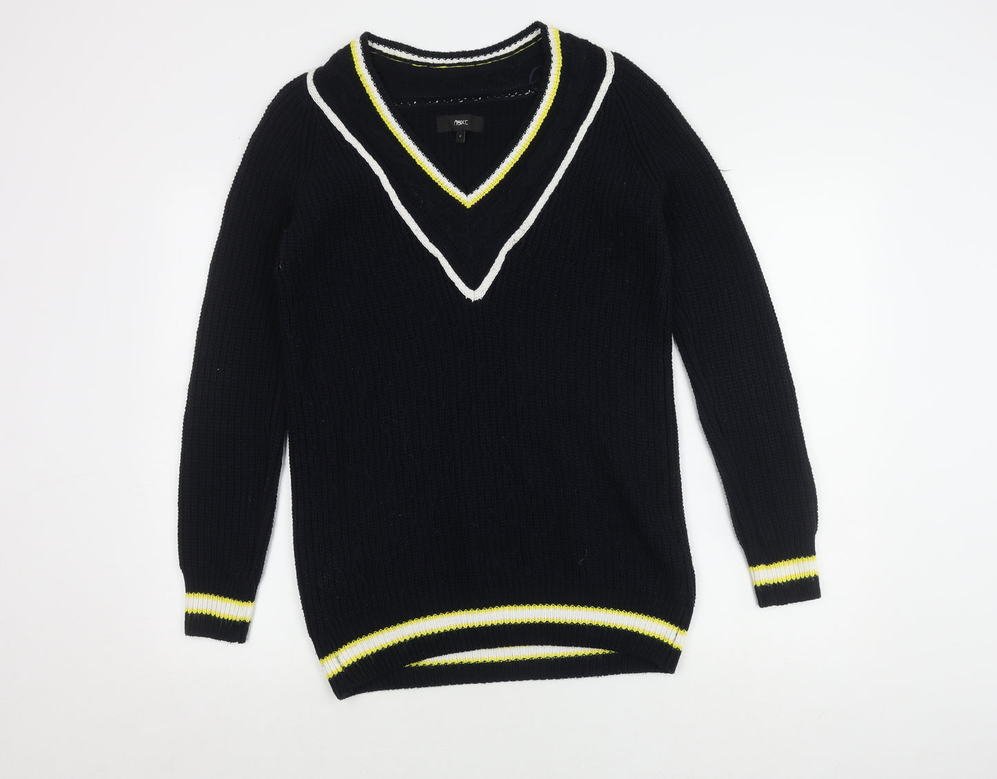 Next Women's Black V-Neck Pullover Jumper Size 6