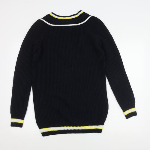 Next Women's Black V-Neck Pullover Jumper Size 6