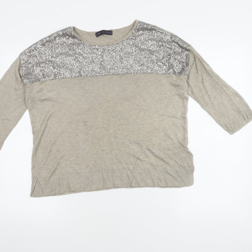 Marks and Spencer Women's Gold Sequin Pullover Size 14
