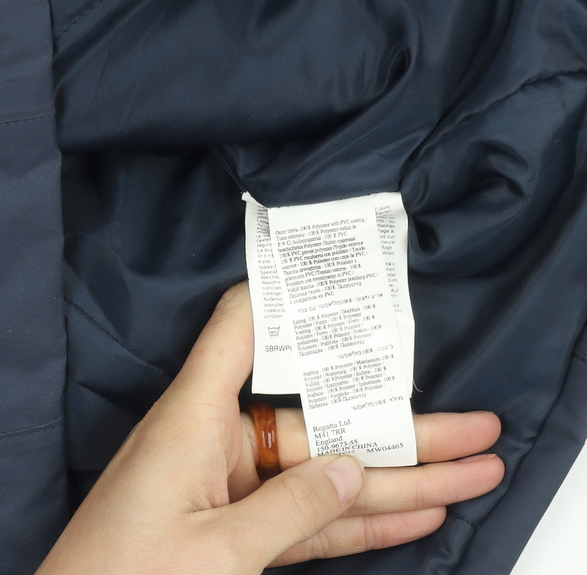 Regatta Men's Blue Waterproof Rain Coat Jacket