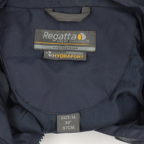 Regatta Men's Blue Waterproof Rain Coat Jacket