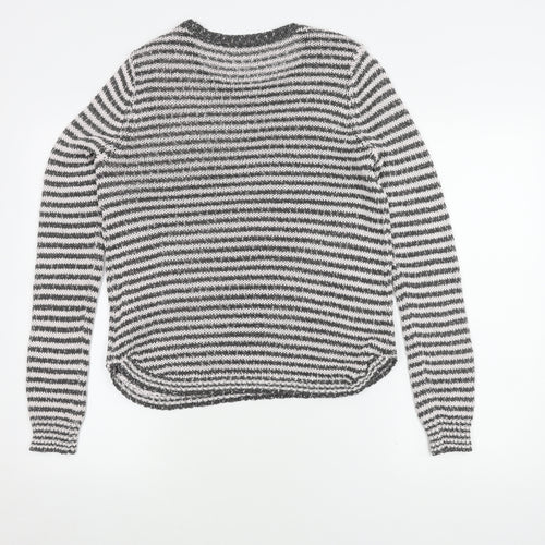 Marks and Spencer Women's Pink Striped Jumper, Size 14