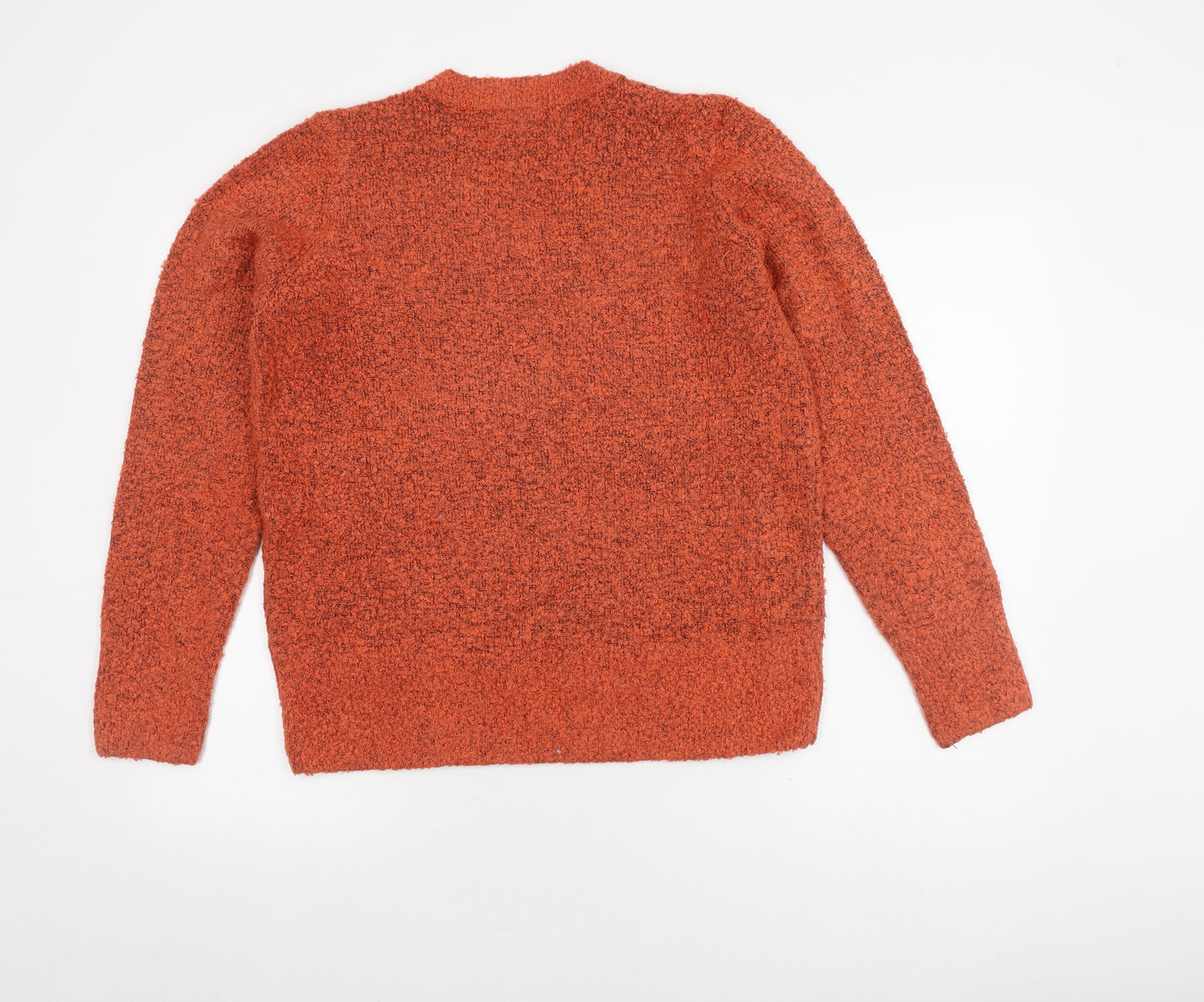 Spirit Women's Orange V-Neck Pullover Jumper Size 12