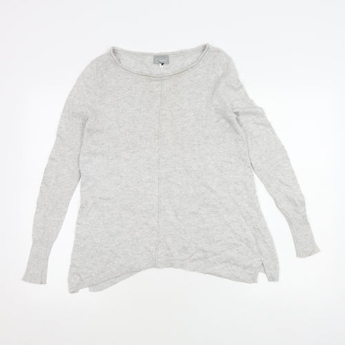Mint Velvet Women’s Grey Jumper with Sequin Accents