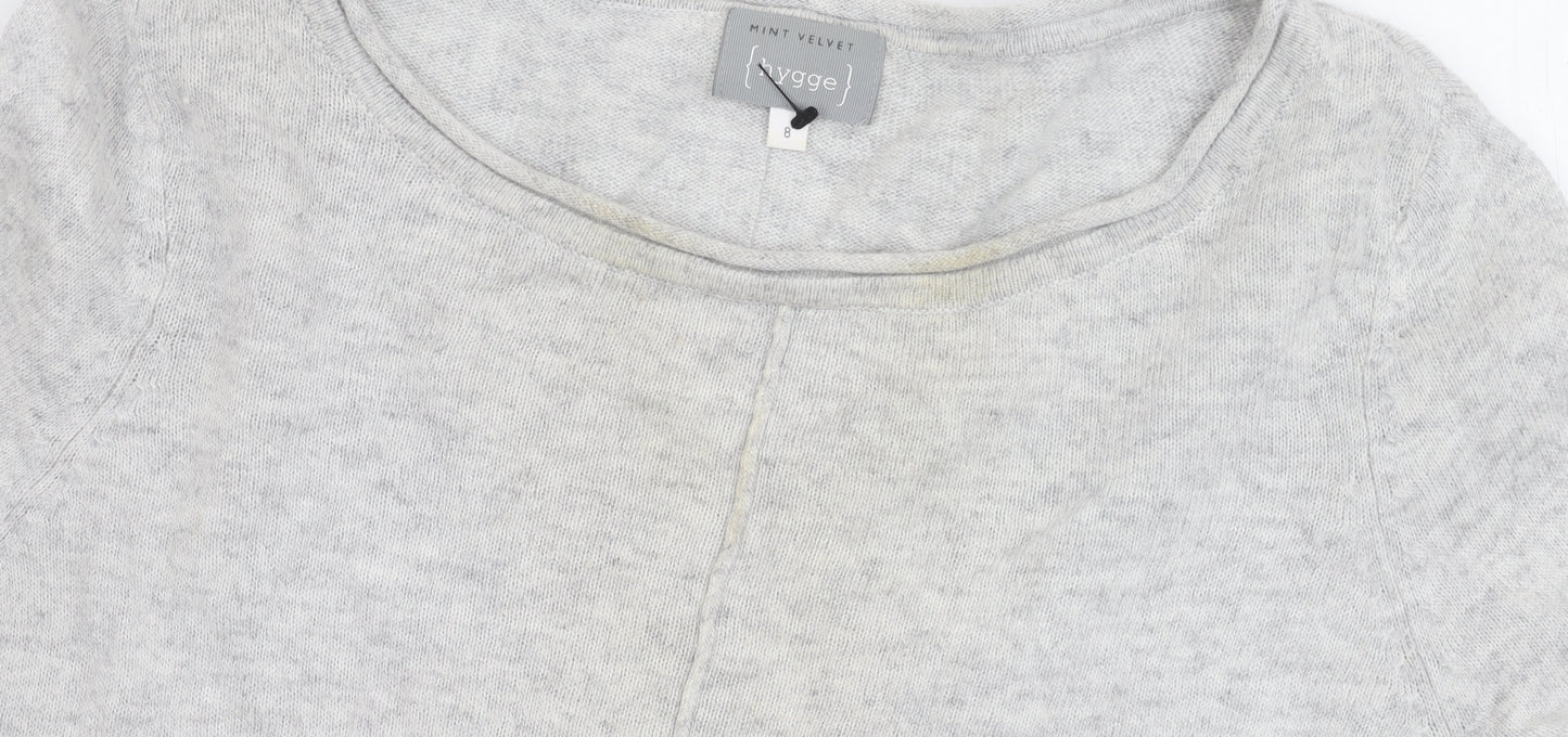 Mint Velvet Women’s Grey Jumper with Sequin Accents