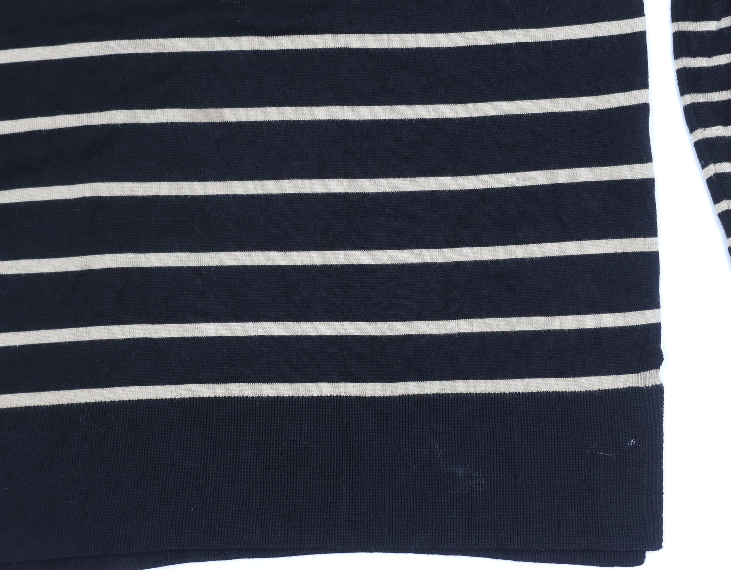 Spirit Women's Black Striped Jumper Size 14