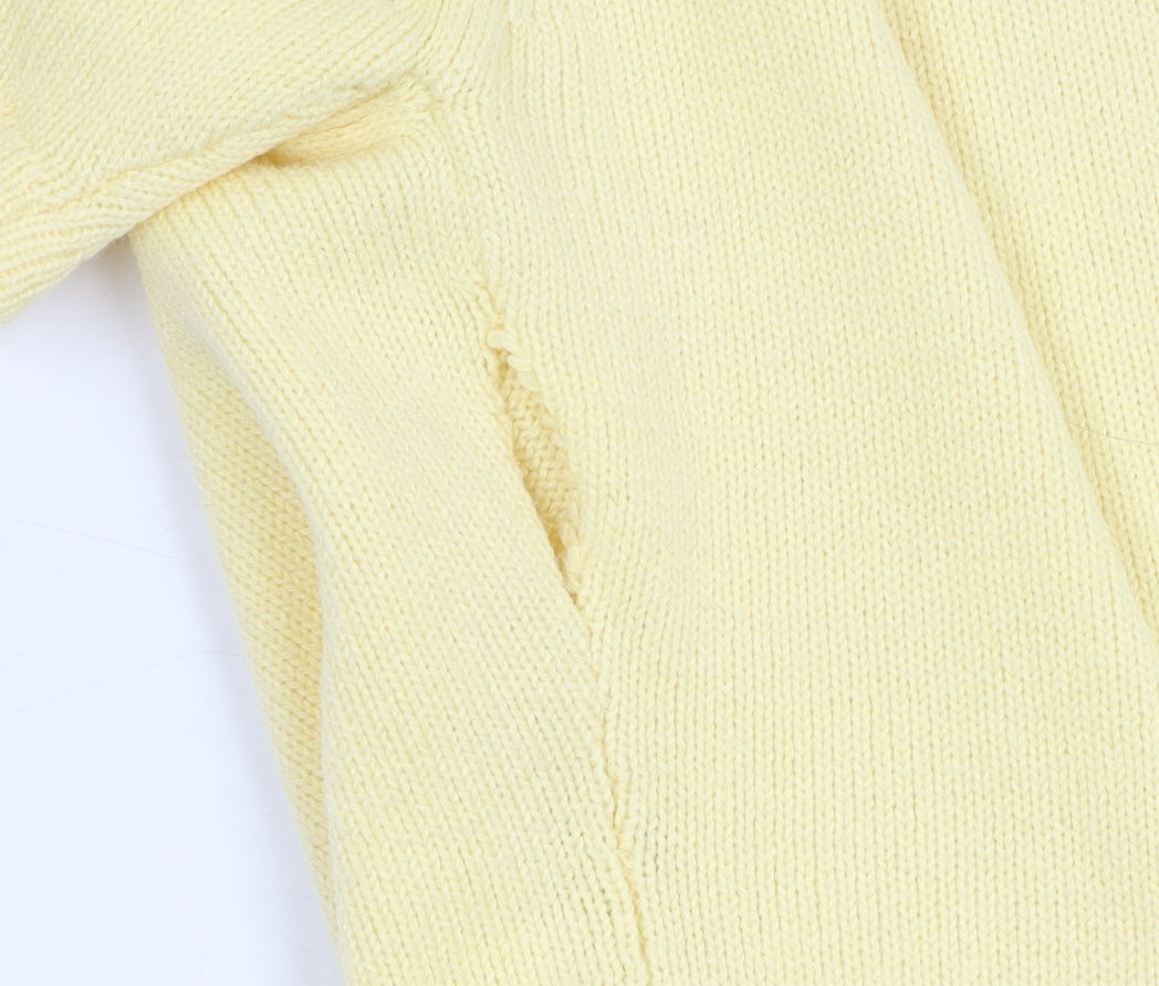 Honor Millburn Women's Yellow Embroidered T-Shirt Size 10/12