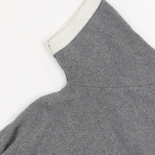 BoohooMAN Grey Crew Neck T-Shirt, Men's M