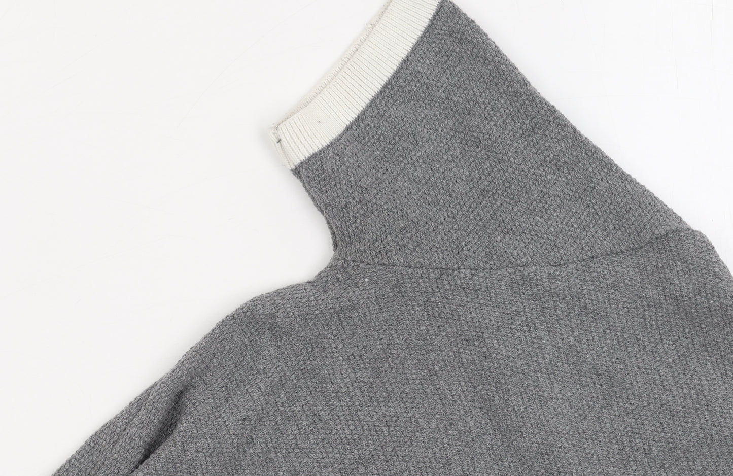BoohooMAN Grey Crew Neck T-Shirt, Men's M