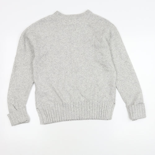 Marks and Spencer Women’s Grey Cable-Knit Jumper, S