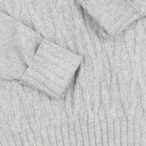 Marks and Spencer Women’s Grey Cable-Knit Jumper, S