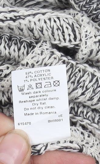 River Island Women's Grey Cardigan, Size 8, 3/4 Sleeve