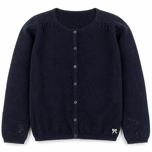Vertbaudet Girls Blue Cardigan, Size 10Y, Cotton Blend