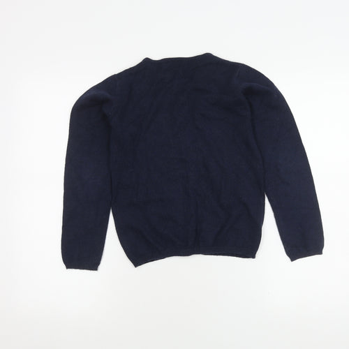 Vertbaudet Girls Blue Cardigan, Size 10Y, Cotton Blend