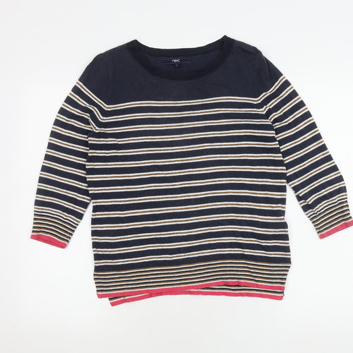 Next Women's Multicoloured Striped Pullover Jumper
