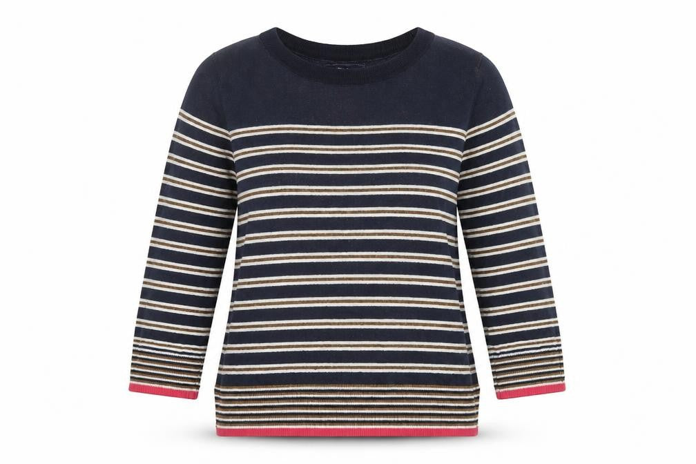 Front view of Next Women's Multicoloured Striped jumper