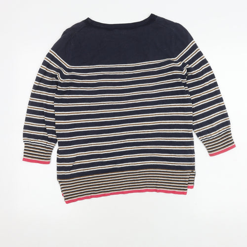 Next Women's Multicoloured Striped Pullover Jumper