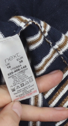 Next Women's Multicoloured Striped Pullover Jumper