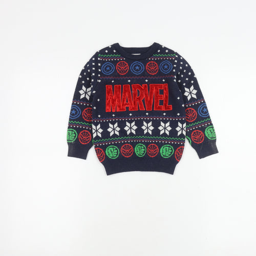 Marvel Boys Multicoloured Pullover Jumper 2-3 Years