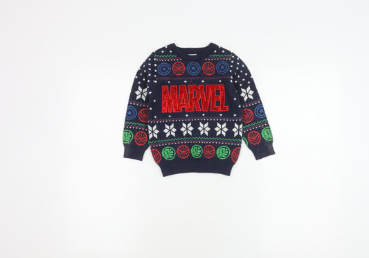 Marvel Boys Multicoloured Pullover Jumper 2-3 Years