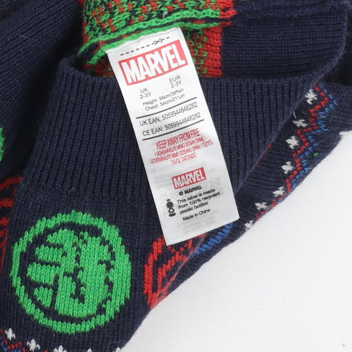 Marvel Boys Multicoloured Pullover Jumper 2-3 Years