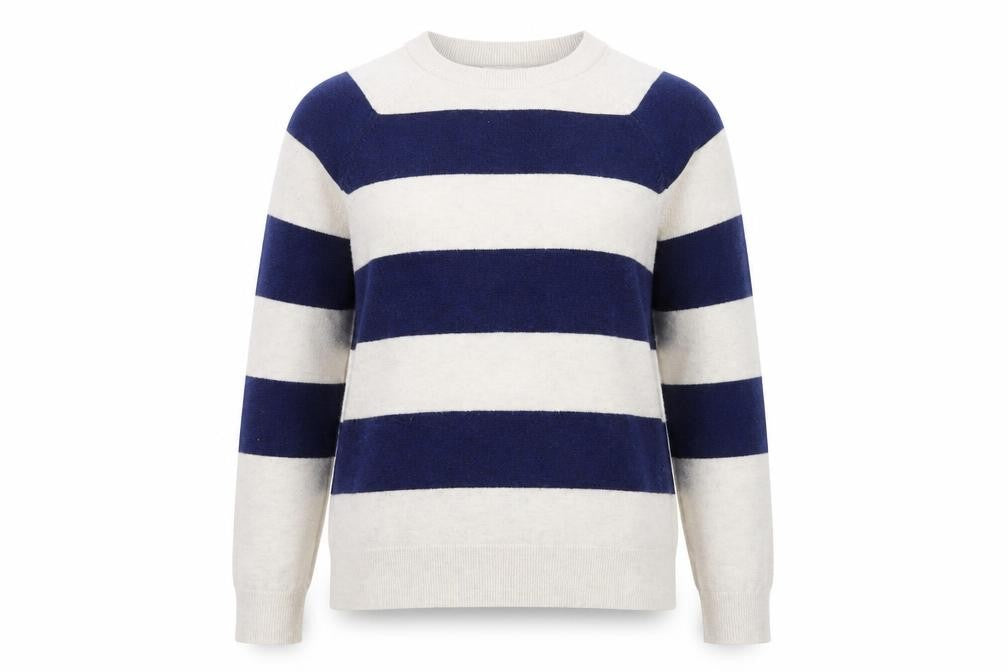 Front view of Marks & Spencer Women's Striped jumper