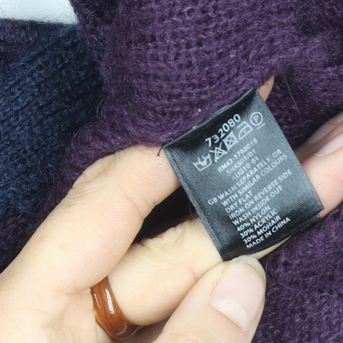 Monsoon Women's Multicoloured Open-Knit Cardigan M