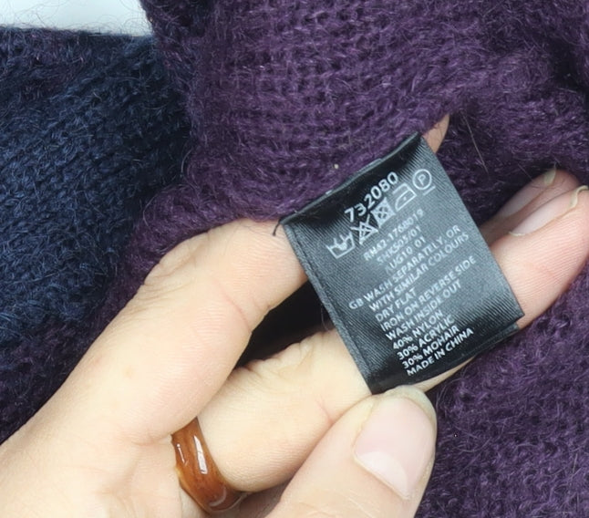 Monsoon Women's Multicoloured Open-Knit Cardigan M