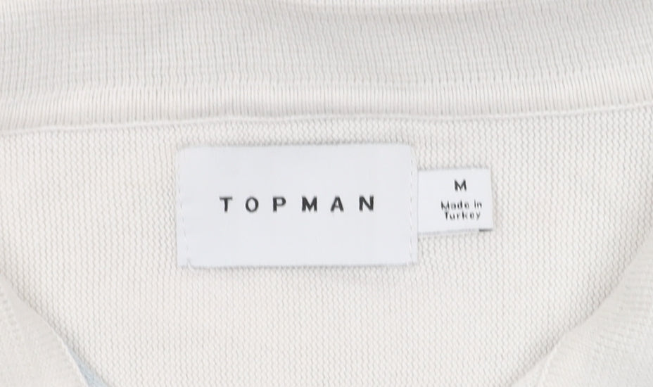 Topman Men's Multicoloured Striped Polo Shirt M