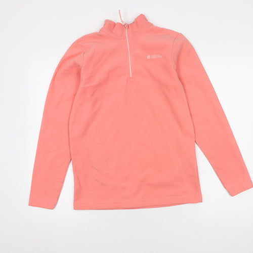 Mountain Warehouse Girls Pink Fleece Pullover Sweatshirt, 13 Years