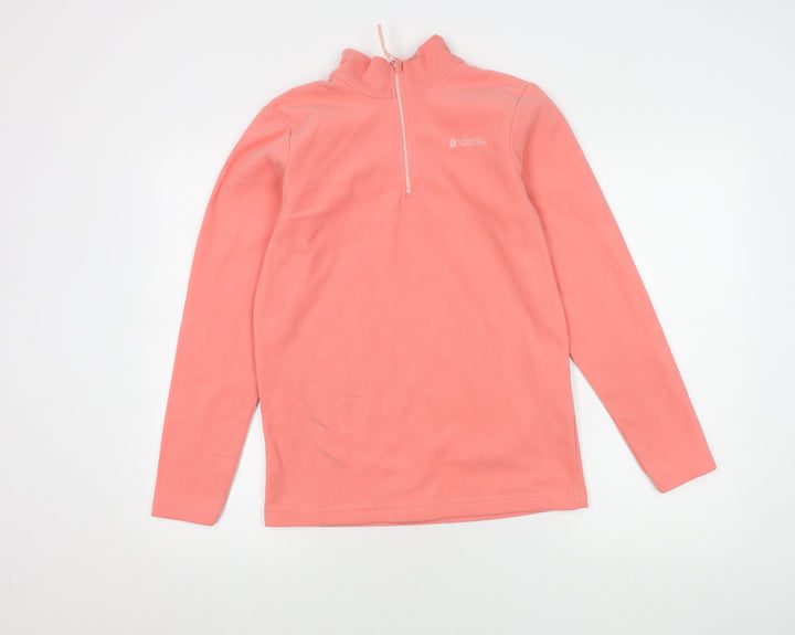 Mountain Warehouse Girls Pink Fleece Pullover Sweatshirt, 13 Years