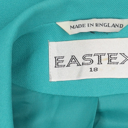 Eastex Women's Green Blazer Size 18 Regular Fit