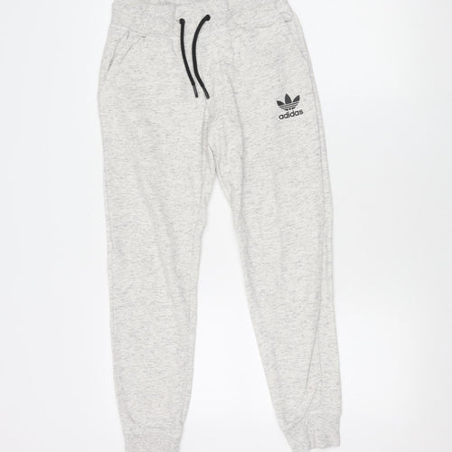 Adidas Unisex Kids Grey Jogger Trousers XS