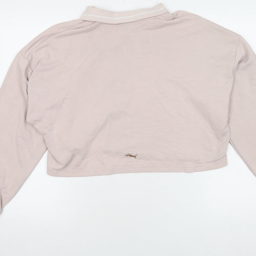 Puma Beige Women's Pullover Sweatshirt, Size S