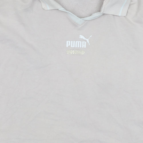 Puma Beige Women's Pullover Sweatshirt, Size S