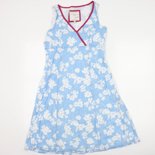 Joules Women’s Blue Floral A-Line Dress Size 12