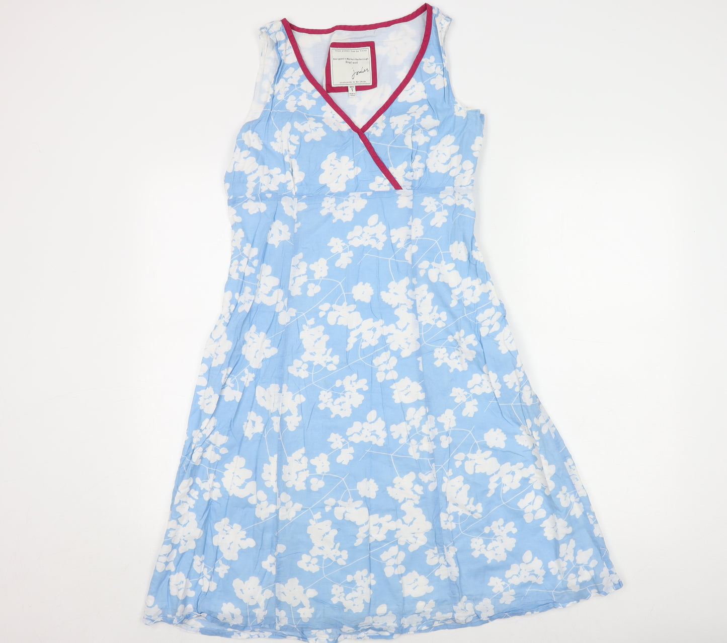 Joules Women’s Blue Floral A-Line Dress Size 12