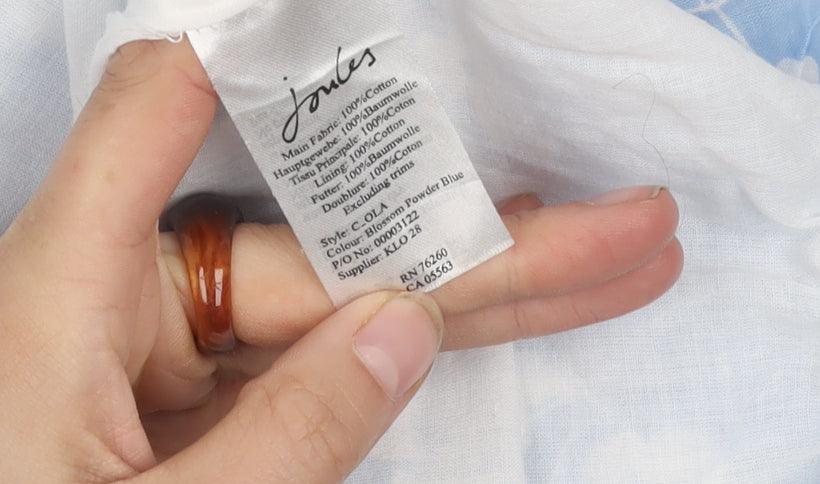 Joules Women’s Blue Floral A-Line Dress Size 12