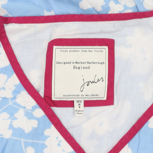 Joules Women’s Blue Floral A-Line Dress Size 12