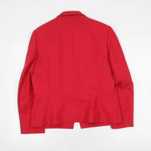 Eastex Women's Red Blazer, Size 16, Lined, Polyester