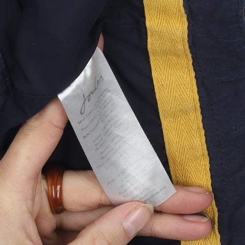 Joules Women's Blue Quilted Waistcoat Size 14 Casual