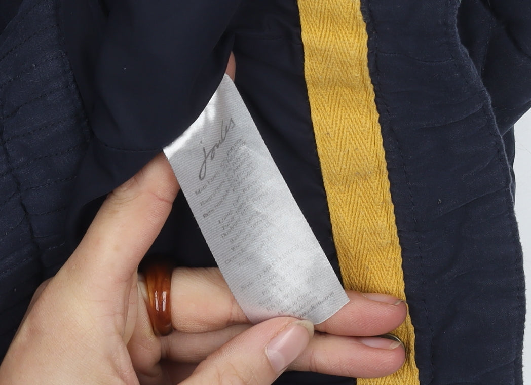 Joules Women's Blue Quilted Waistcoat Size 14 Casual