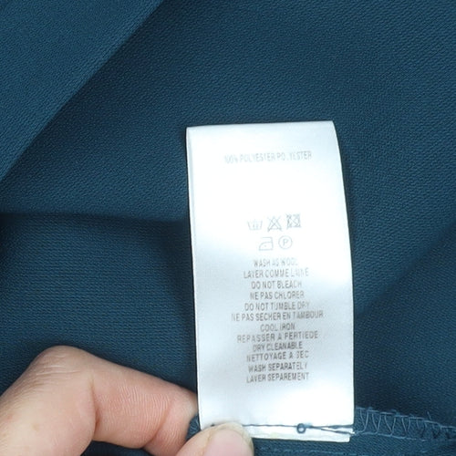 Eastex Women's Green Blouse Size 18 V-Neck Short Sleeve