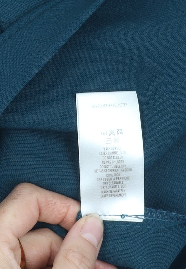 Eastex Women's Green Blouse Size 18 V-Neck Short Sleeve