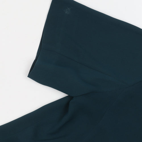 Eastex Women's Green Blouse Size 18 V-Neck Short Sleeve