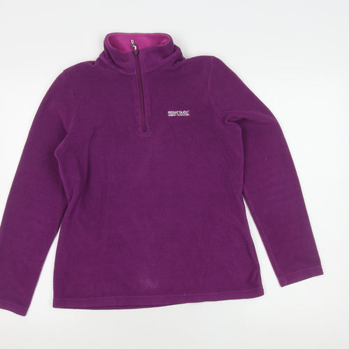 Regatta Women's Purple Fleece Pullover Sweatshirt Size 10