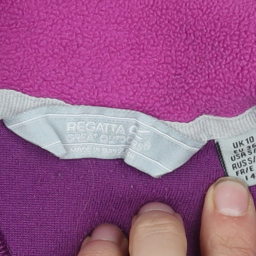 Regatta Women's Purple Fleece Pullover Sweatshirt Size 10