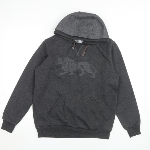 Lonsdale Men's Grey S Pullover Hoodie, Hooded, Gym Wear