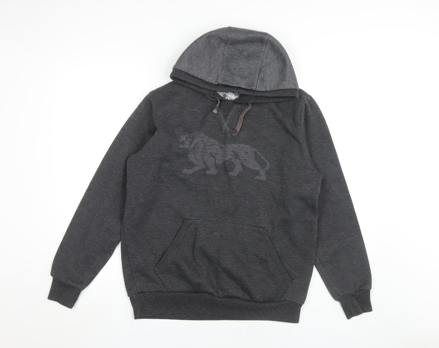 Lonsdale Men's Grey S Pullover Hoodie, Hooded, Gym Wear